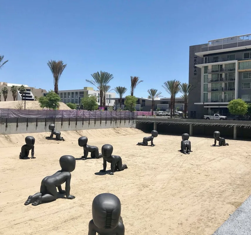 The Černý "Babies", Palm Springs Exhibit