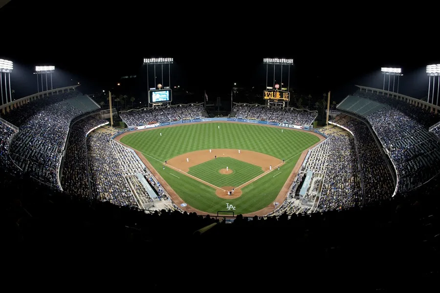 Game at Dodger Stadium, Los Angeles