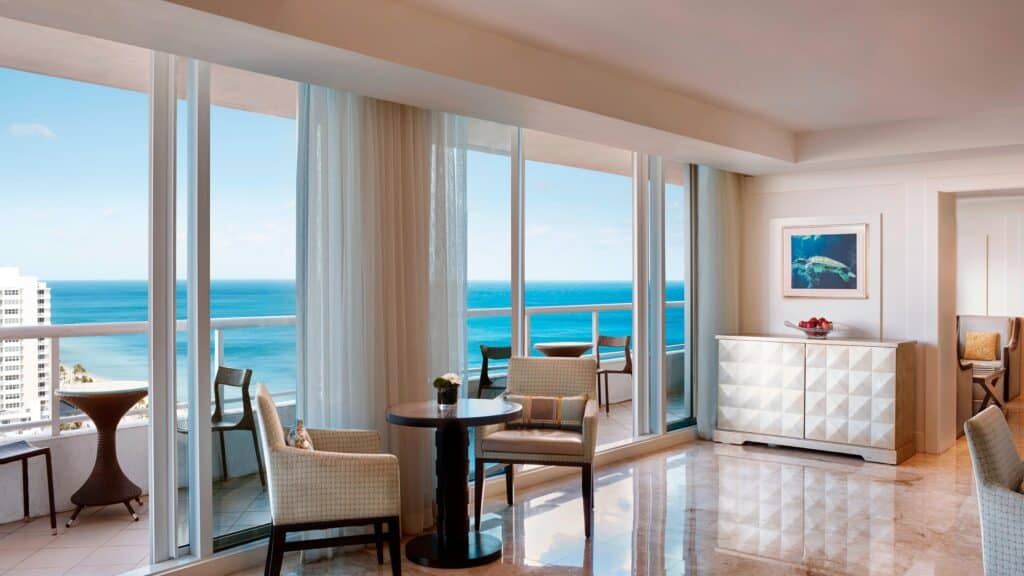 Ritz Carlton Club Lounge in Fort Lauderdale