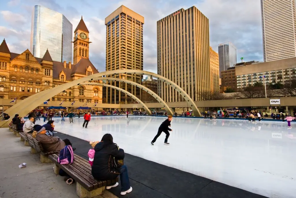 Skating at Nathan Phillips Square, On the Sidelines, Toronto