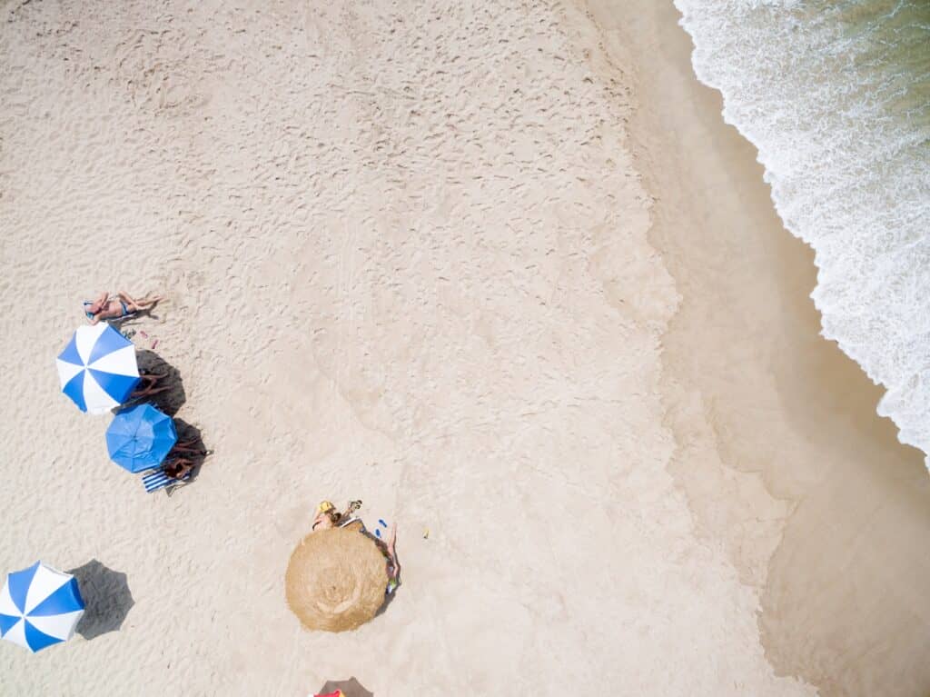 Top View of a Paradise Island